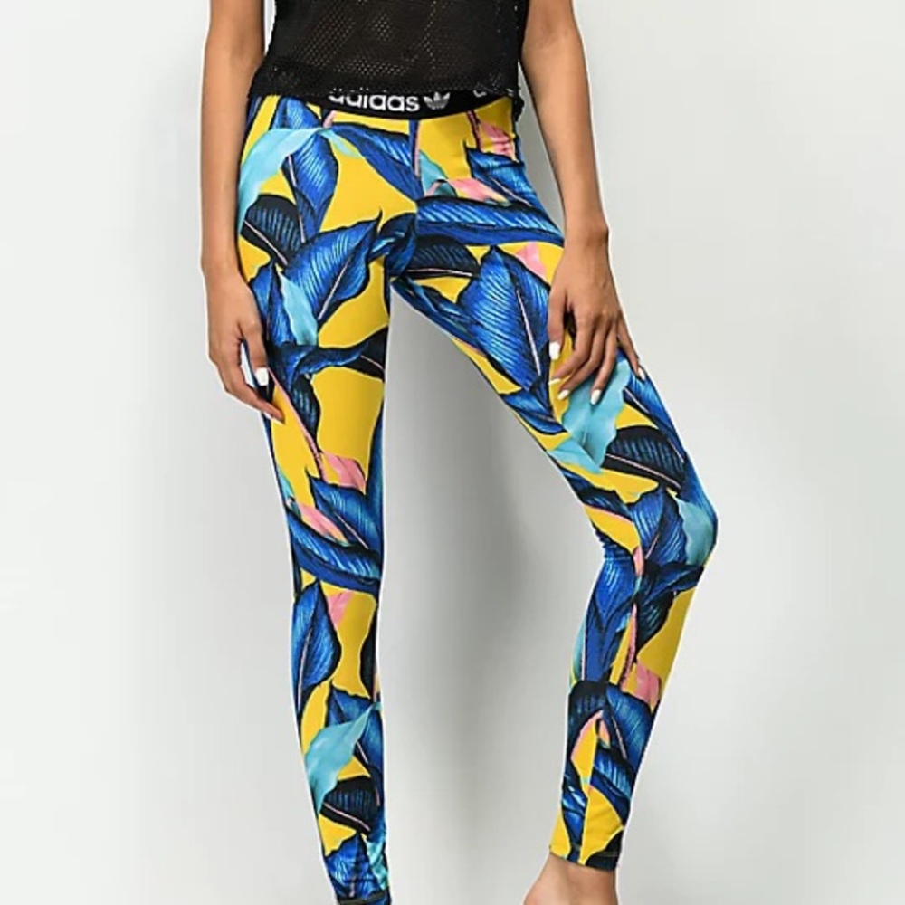 Farm Rio x Adidas Leggings. Small.